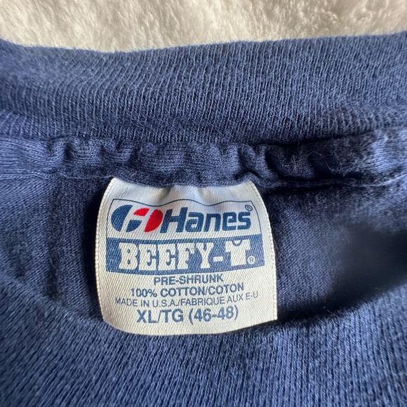 Rare Vintage 1992 Dallas Cowboys NFL Logo Hanes Shirt Sz XL - Picture 4 of 6